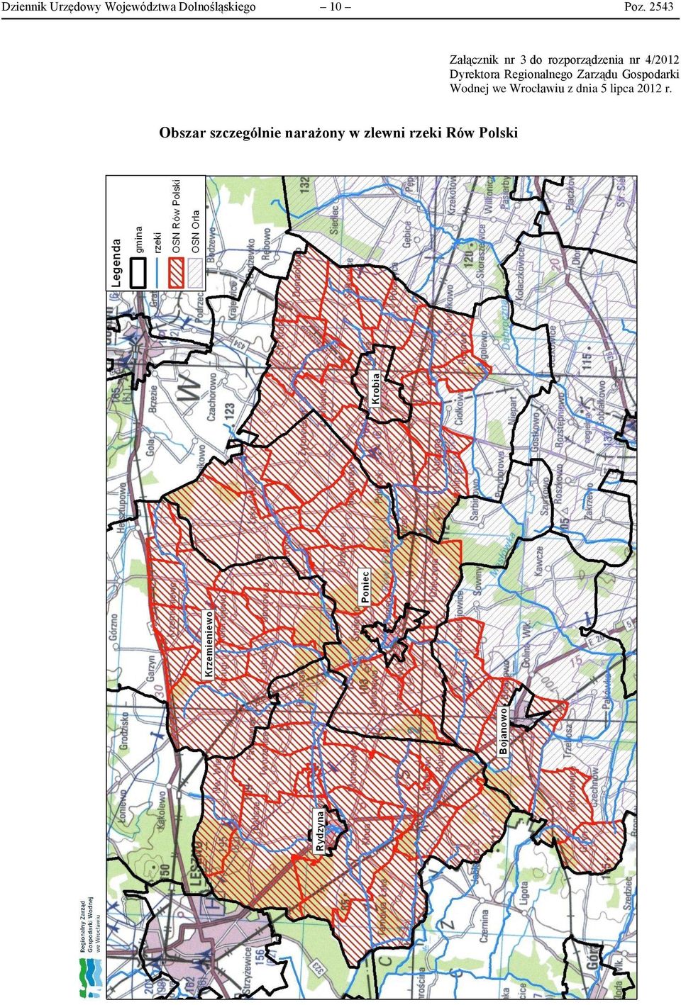 Regionalnego Zarządu Gospodarki Wodnej we Wrocławiu z dnia