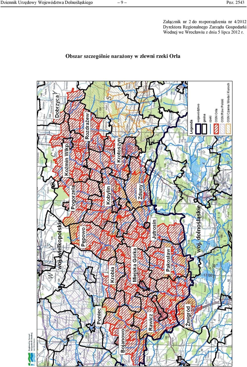 Regionalnego Zarządu Gospodarki Wodnej we Wrocławiu z