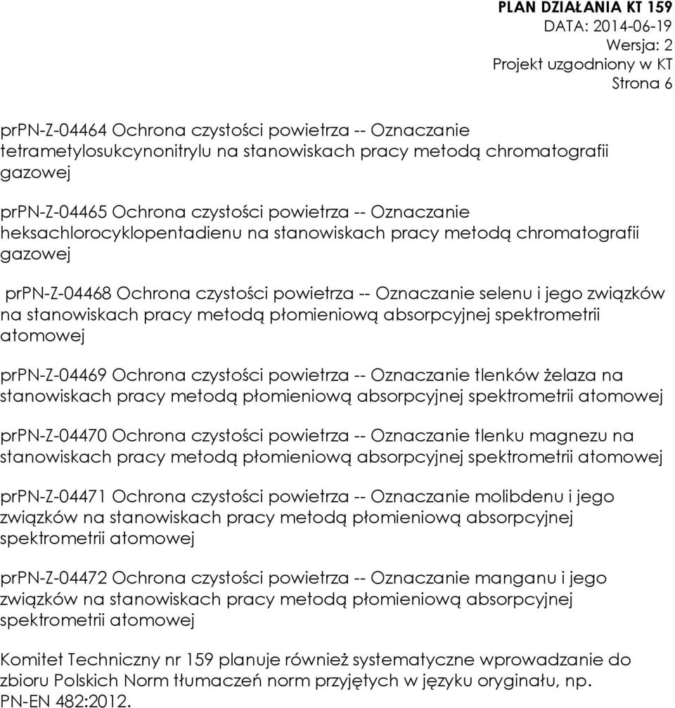 absorpcyjnej spektrometrii atomowej prpn-z-04469 Ochrona czystości powietrza -- Oznaczanie tlenków żelaza na stanowiskach pracy metodą płomieniową absorpcyjnej spektrometrii atomowej prpn-z-04470