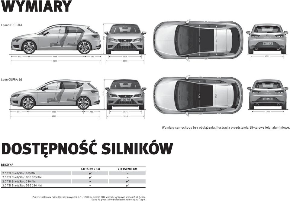 0 TSI 280 KM 2.0 TSI Start/Stop 265 KM 2.0 TSI Start/Stop DSG 265 KM 2.0 TSI Start/Stop 280 KM 2.