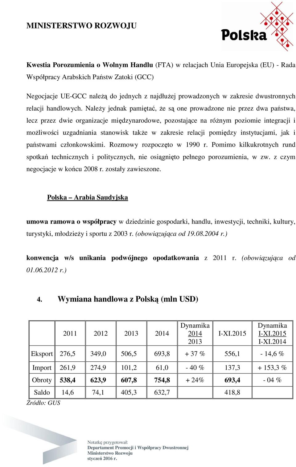 NaleŜy jednak pamiętać, Ŝe są one prowadzone nie przez dwa państwa, lecz przez dwie organizacje międzynarodowe, pozostające na róŝnym poziomie integracji i moŝliwości uzgadniania stanowisk takŝe w