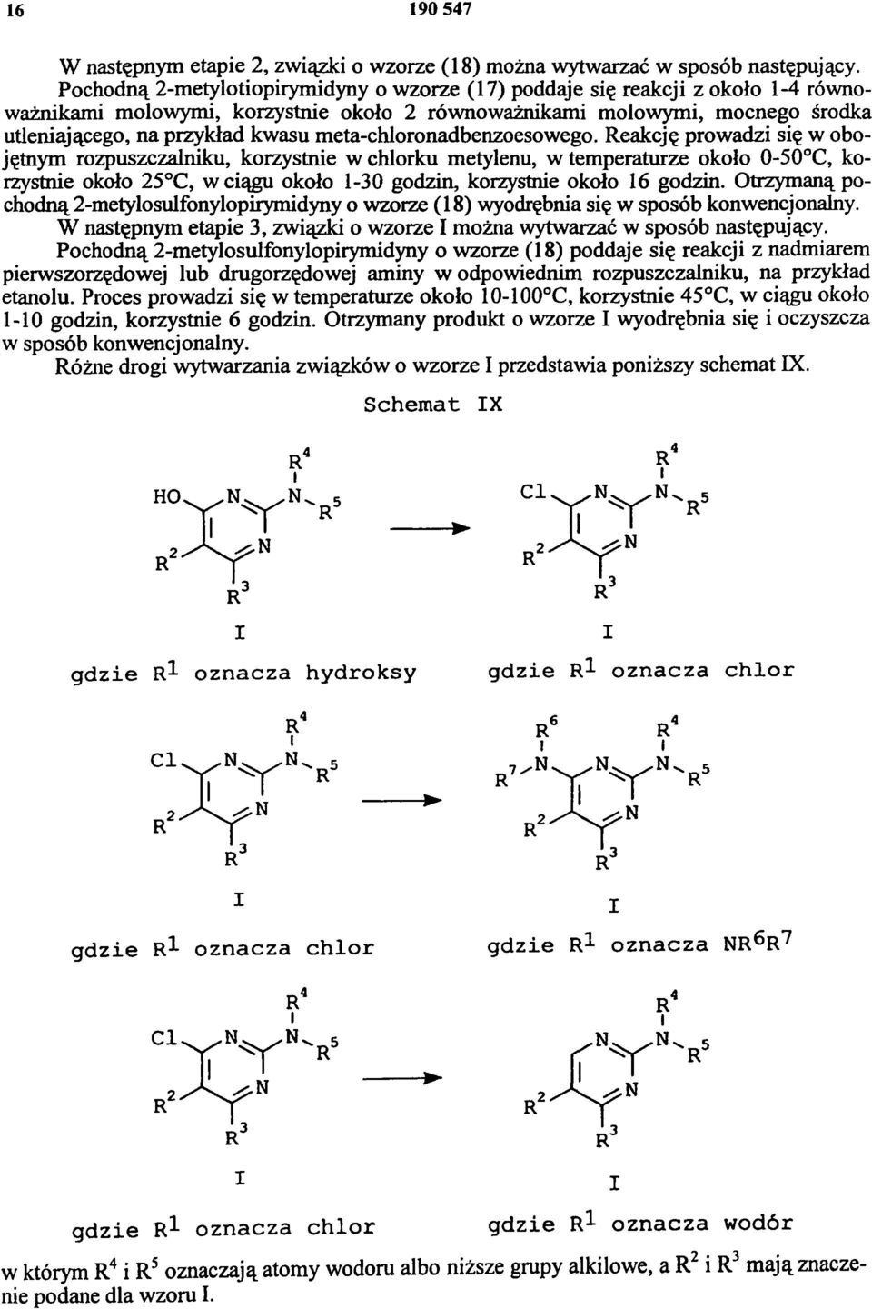 meta-chloronadbenzoesowego.