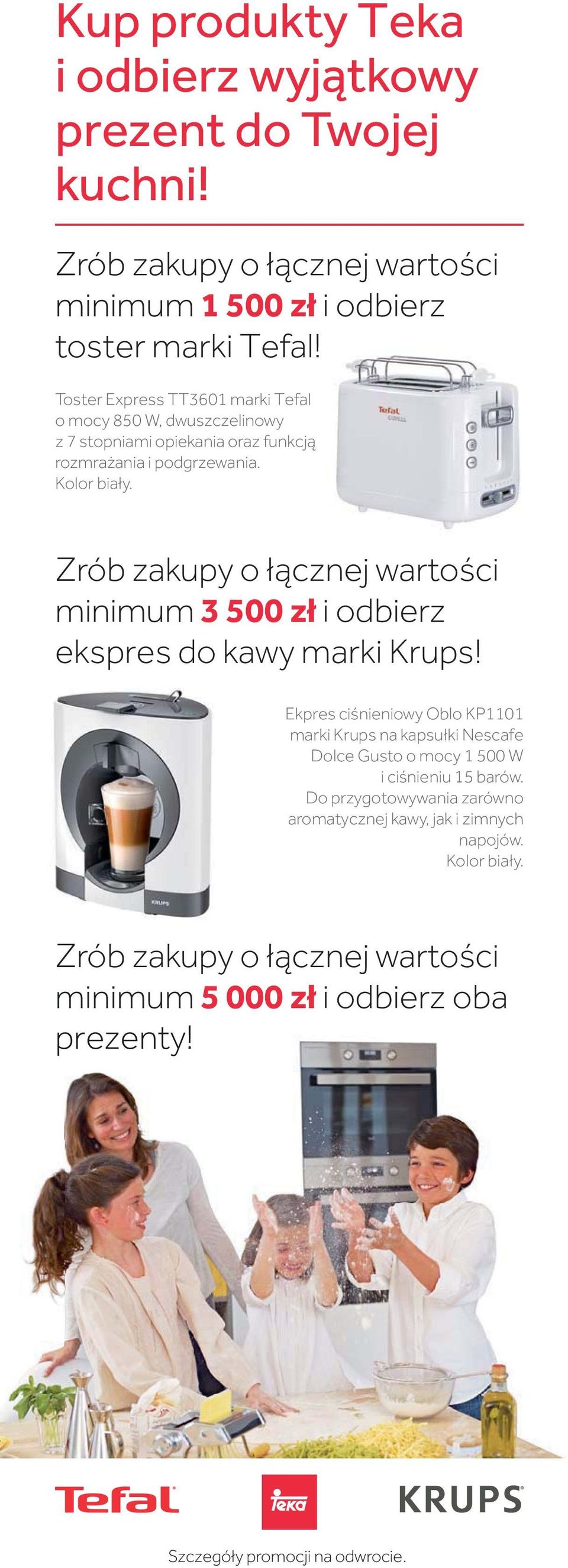 Zrób zakupy o cznej warto ci minimum 3 500 z i odbierz ekspres do kawy marki Krups!