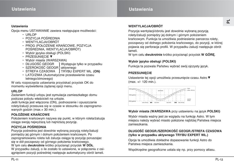 (ON) LATO/ZIMA (Automatyczne przestawienie czasu letniego/zimowego) W celu rozpocz cia ustawiania przyciskaç przycisk do momentu wyêwietlenia àdanej opcji menu.