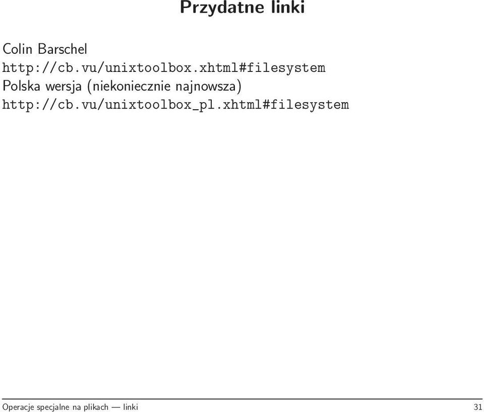 xhtml#filesystem Polska wersja (niekoniecznie