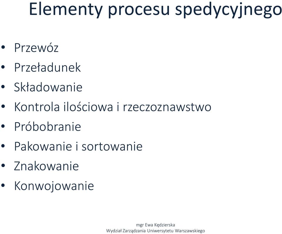 ilościowa i rzeczoznawstwo Próbobranie