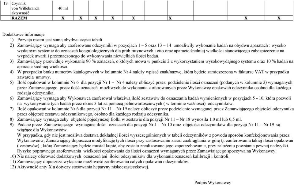 zabezpieczenie na wypadek awarii i przeznaczonego do wykonywania niewielkich ilości badań.