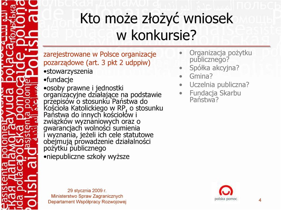 Katolickiego w RP, o stosunku Państwa do innych kościołów i związków wyznaniowych oraz o gwarancjach wolności sumienia i wyznania, jeŝeli ich