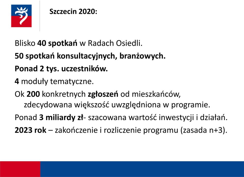 Ok 200 konkretnych zgłoszeń od mieszkańców, zdecydowana większość uwzględniona w