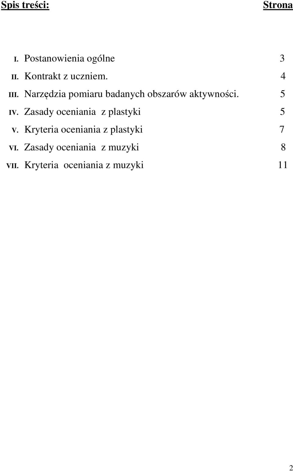 Narzędzia pomiaru badanych obszarów aktywności. 5 IV.