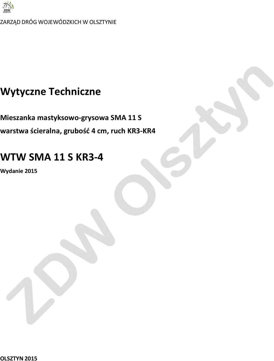 S warstwa ścieralna, grubość 4 cm, ruch