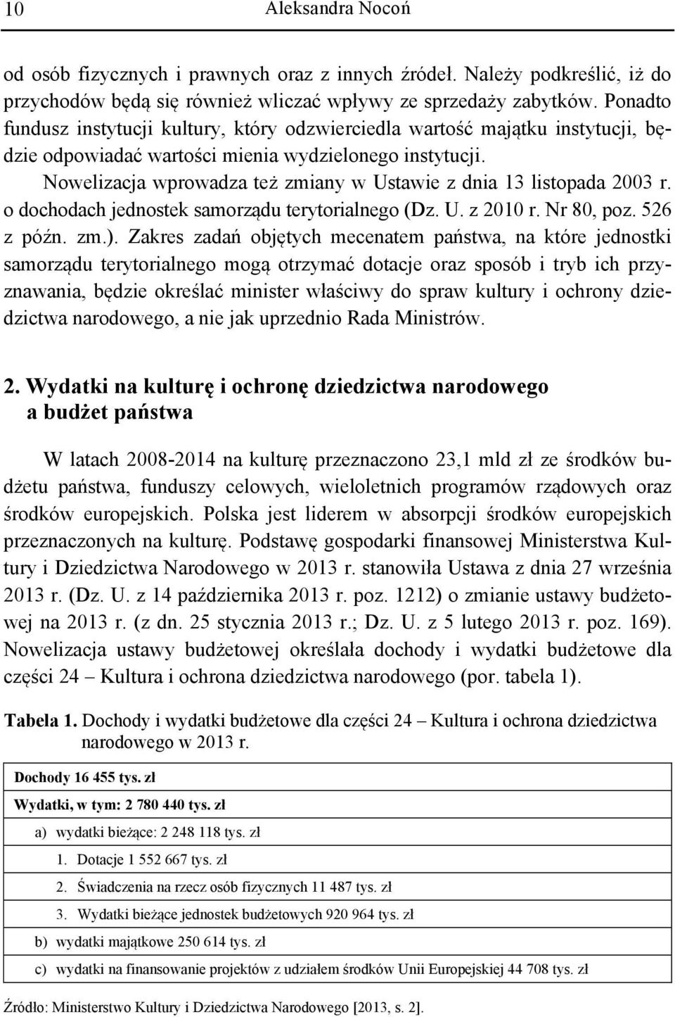 Nowelizacja wprowadza też zmiany w Ustawie z dnia 13 listopada 2003 r. o dochodach jednostek samorządu terytorialnego (Dz. U. z 2010 r. Nr 80, poz. 526 z późn. zm.).