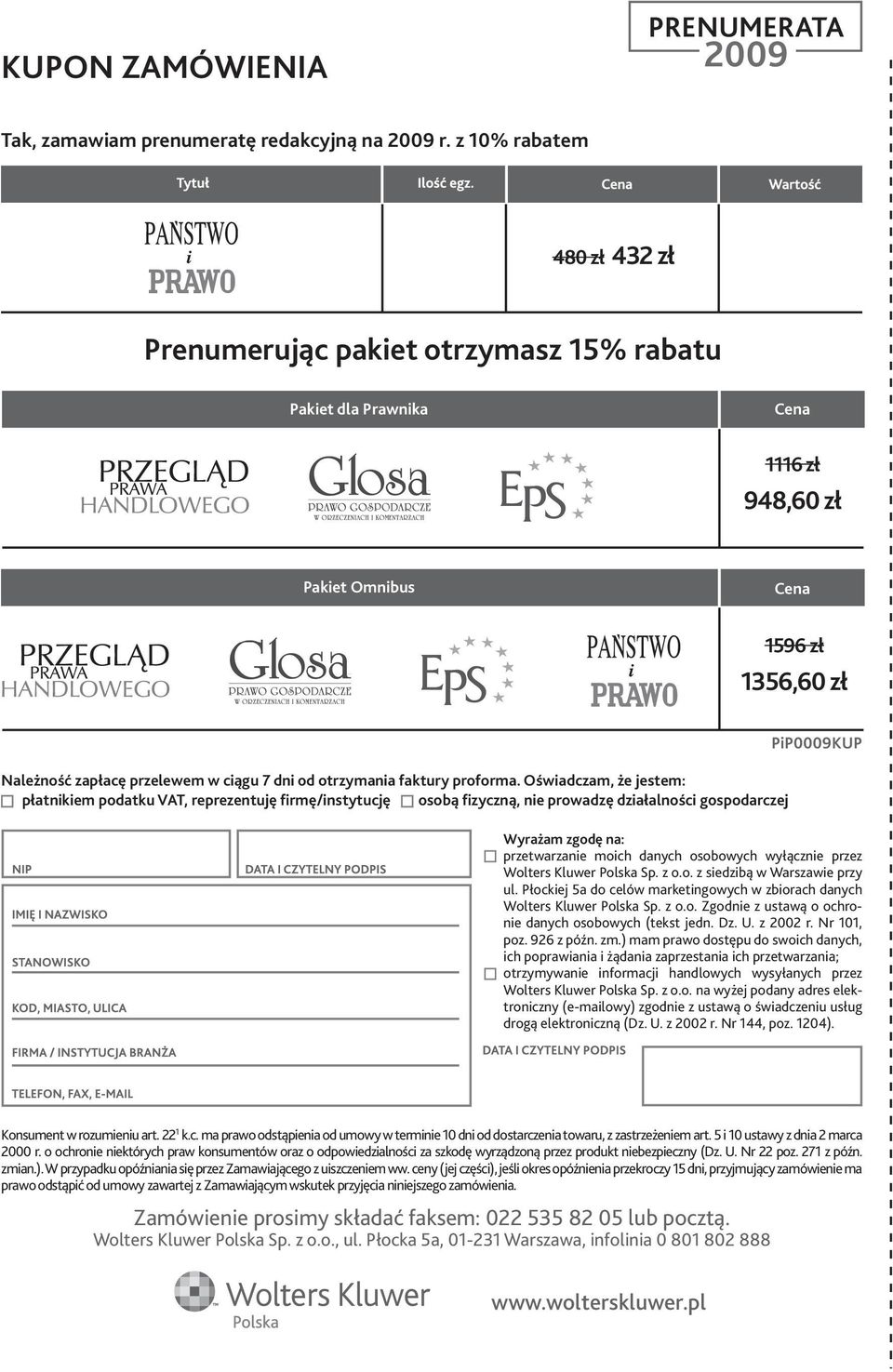 otrzymania faktury proforma.