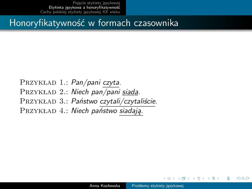 : Niech pan/pani siada. Przykład 3.