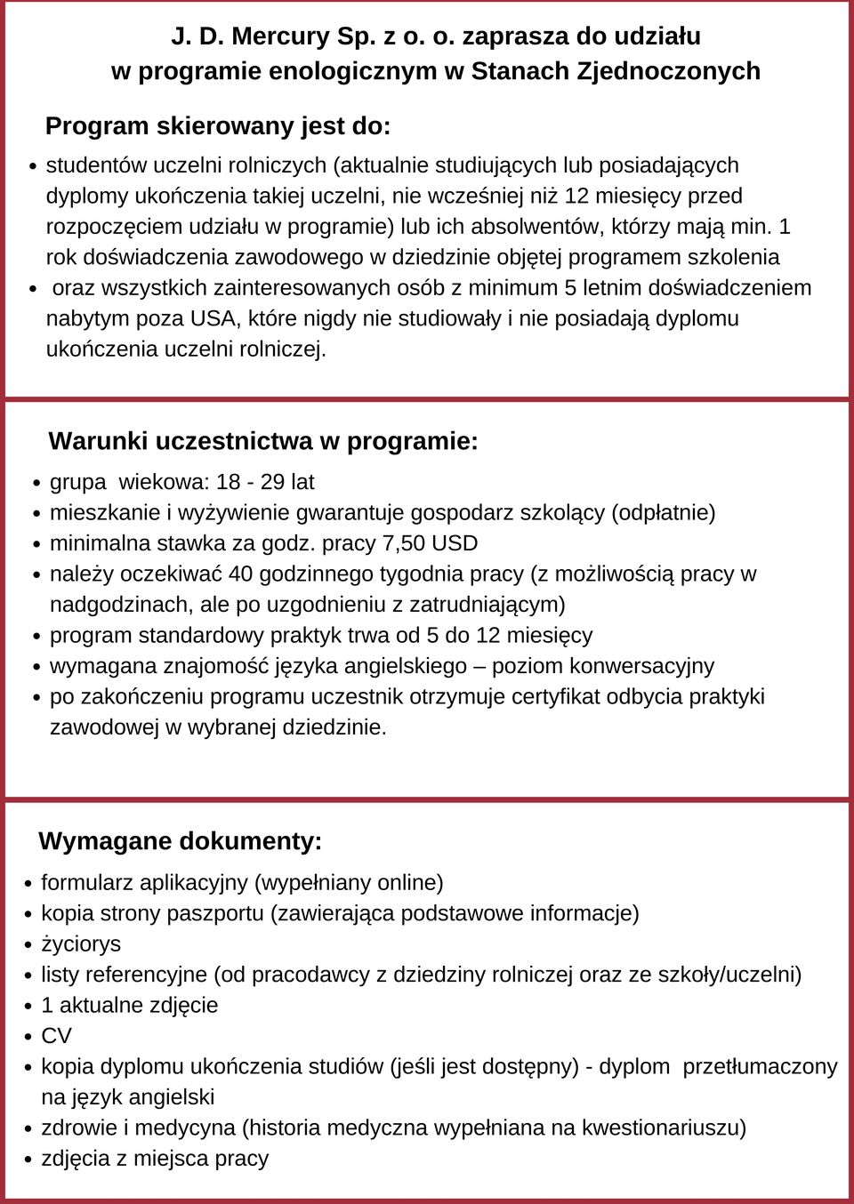 uczelni, nie wcześniej niż 12 miesięcy przed rozpoczęciem udziału w programie) lub ich absolwentów, którzy mają min.