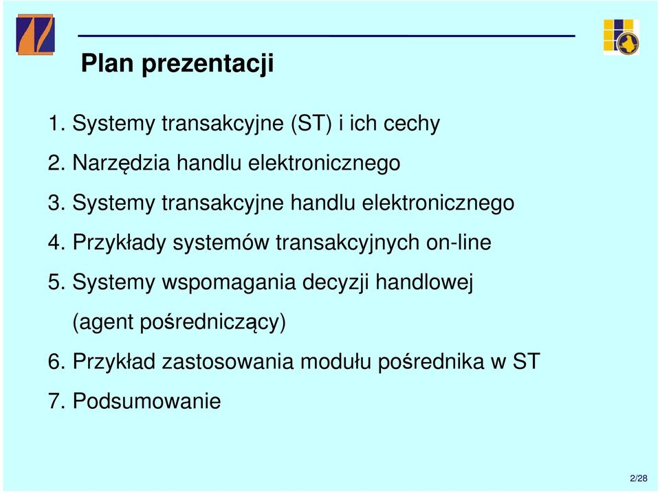 Systemy transakcyjne handlu elektronicznego 4.