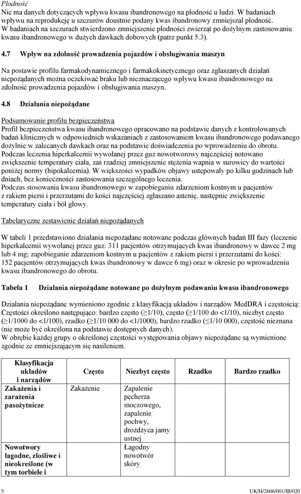 7 Wpływ na zdolność prowadzenia pojazdów i obsługiwania maszyn Na postawie profilu farmakodynamicznego i farmakokinetycznego oraz zgłaszanych działań niepożądanych można oczekiwać braku lub