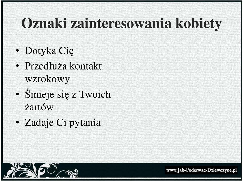 kontakt wzrokowy Śmieje się