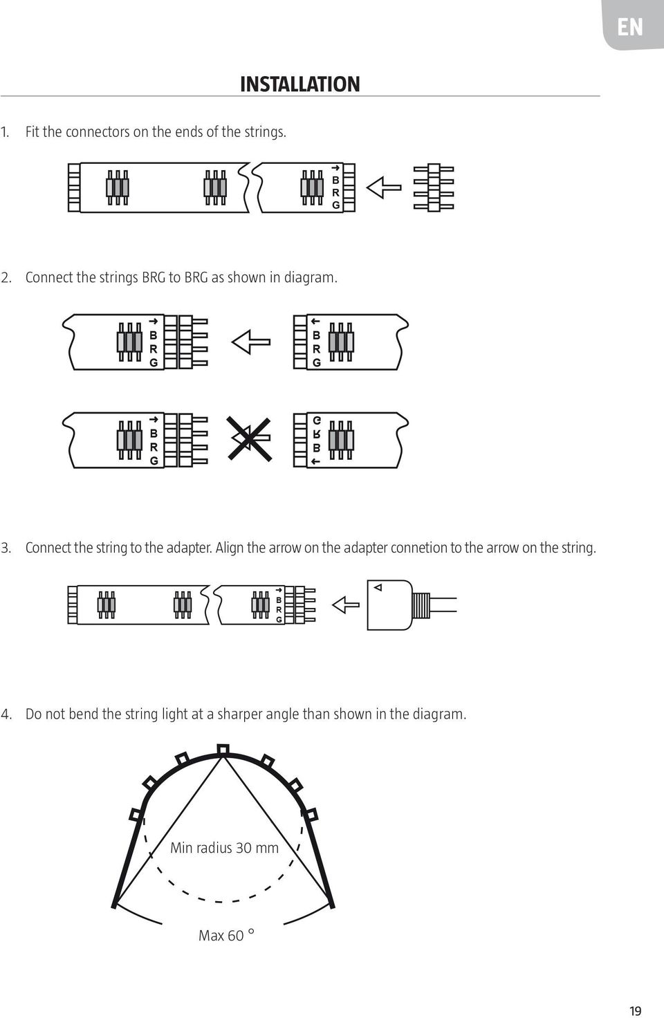 Connect the string to the adapter.