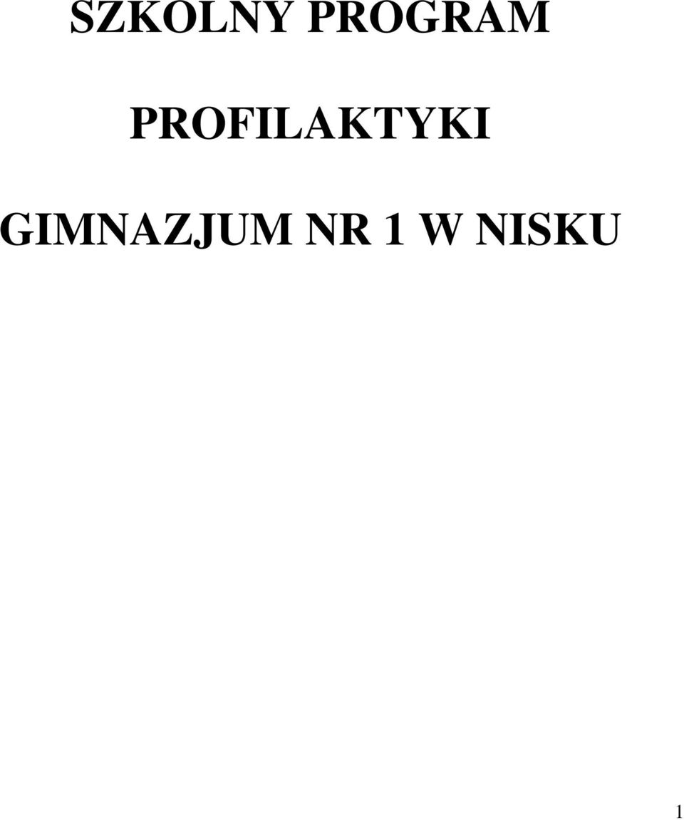 PROFILAKTYKI