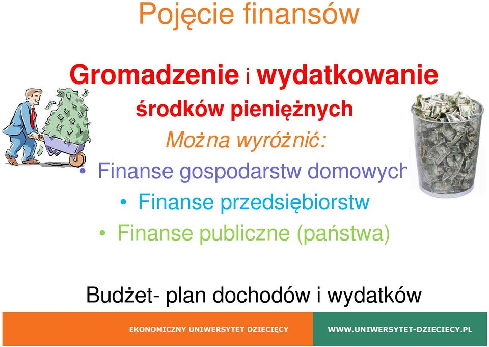 gospodarstw domowych Finanse przedsiębiorstw