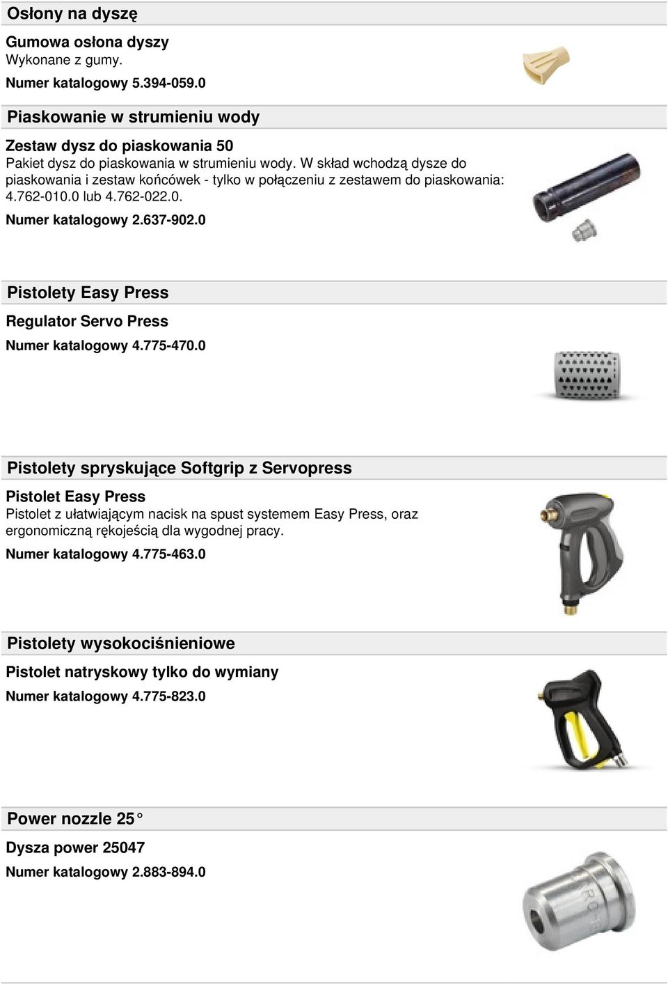 0 Pistolety Easy Press Regulator Servo Press Numer katalogowy 4.775-470.