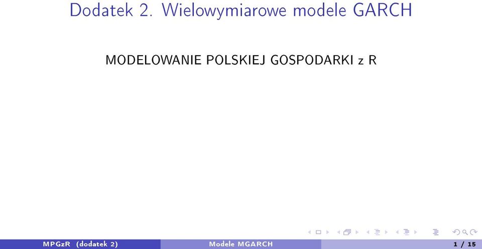 MODELOWANIE POLSKIEJ