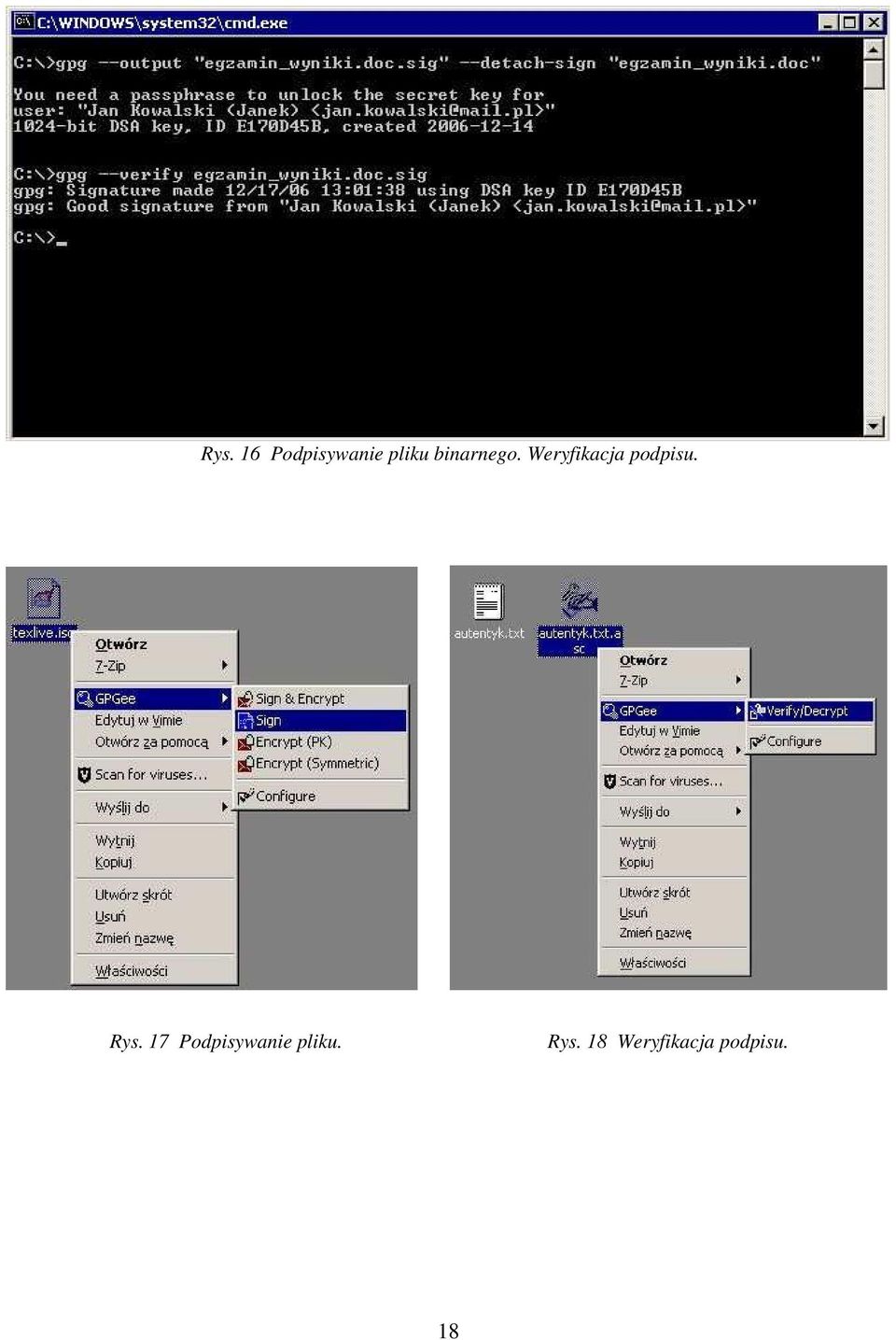 Weryfikacja podpisu. Rys.