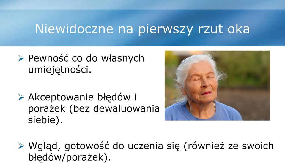 Akceptowanie błędów i porażek (bez dewaluowania