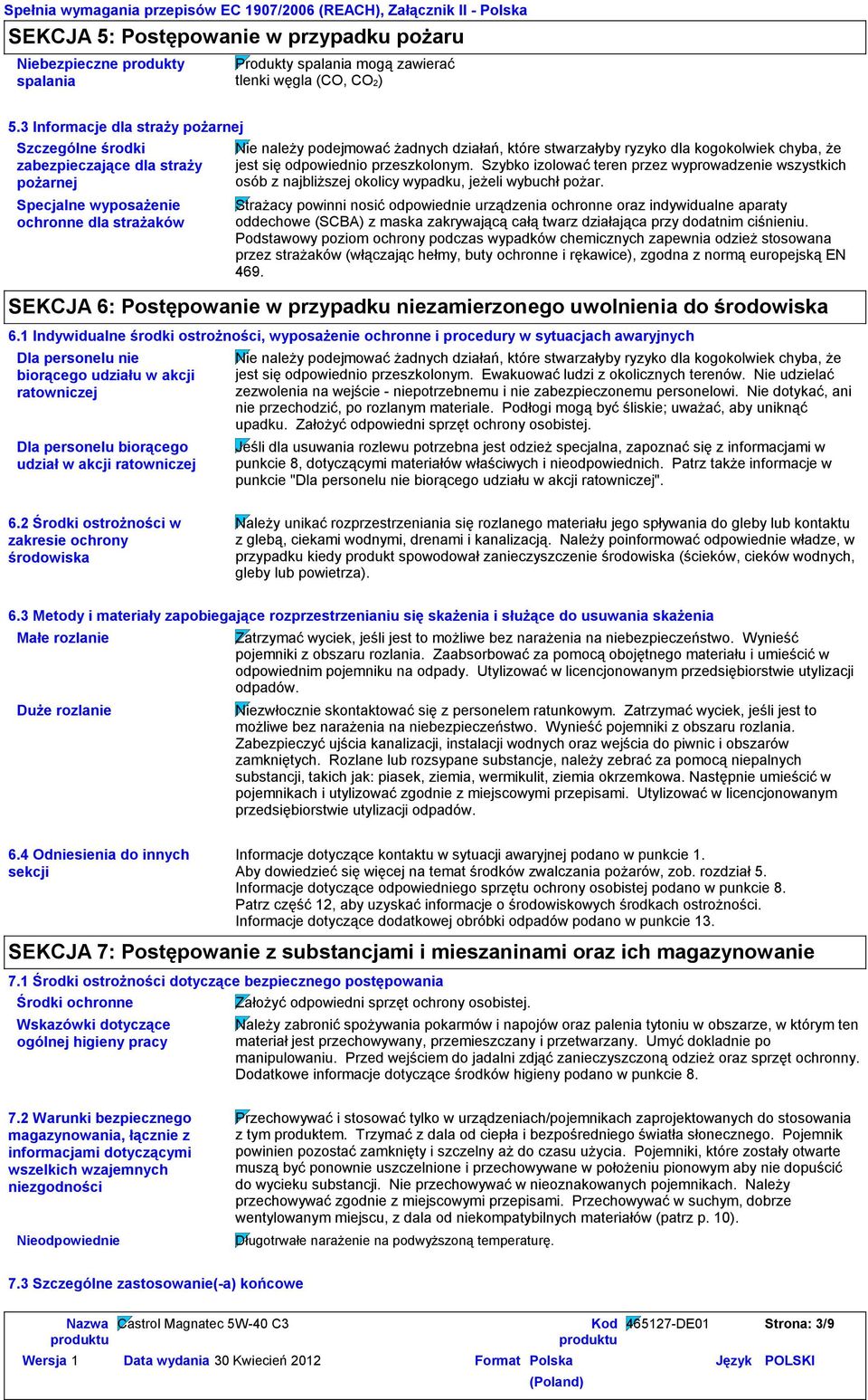 kogokolwiek chyba, że jest się odpowiednio przeszkolonym. Szybko izolować teren przez wyprowadzenie wszystkich osób z najbliższej okolicy wypadku, jeżeli wybuchł pożar.