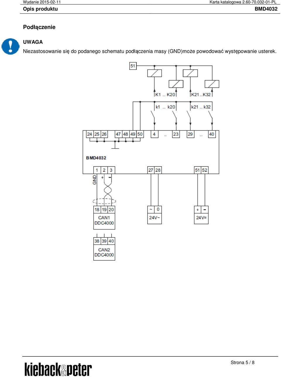 schematu podłączenia masy