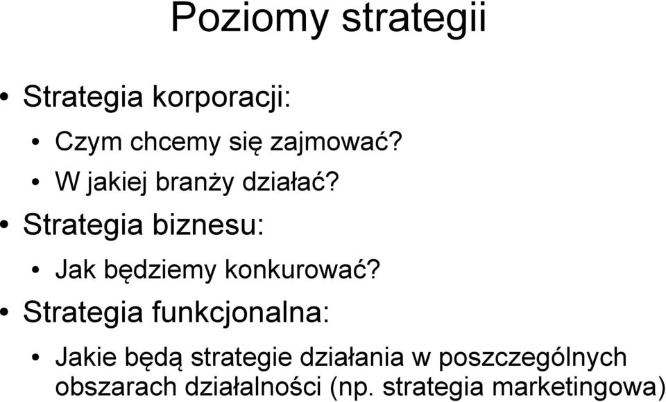 Strategia biznesu: Jak będziemy konkurować?