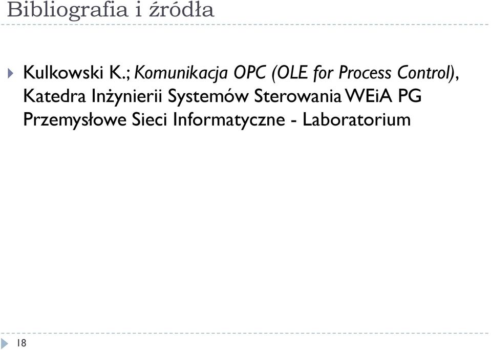 Control), Katedra Inżynierii Systemów