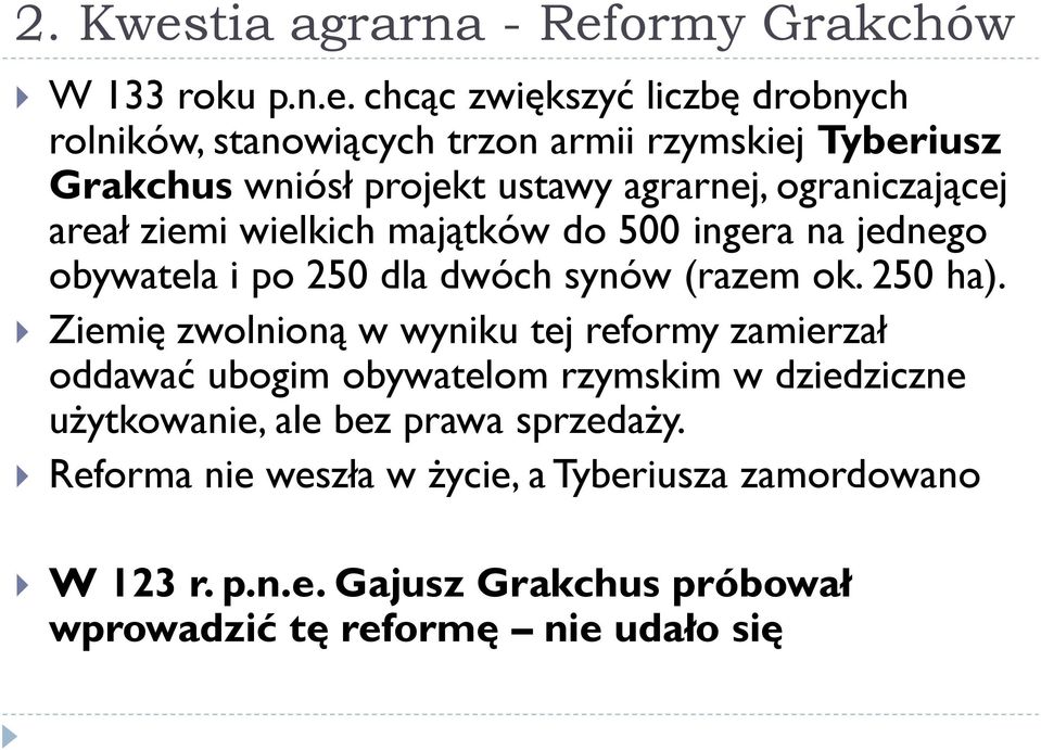 ormy Grakchów W 133 roku p.n.e.