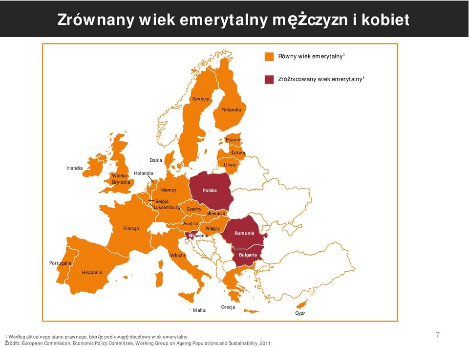 Słowenia Rumunia Portugalia Włochy Bułgaria Hiszpania Malta Grecja Cypr 1 Według aktualnego stanu prawnego, biorąc pod uwagę