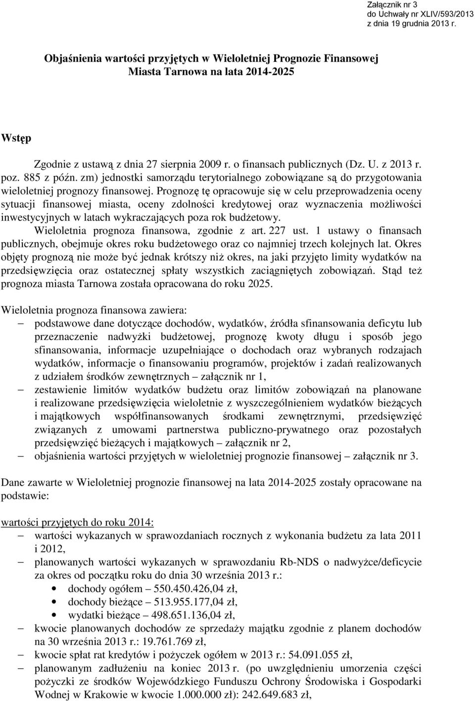 885 z późn. zm) jednostki samorządu terytorialnego zobowiązane są do przygotowania wieloletniej prognozy finansowej.