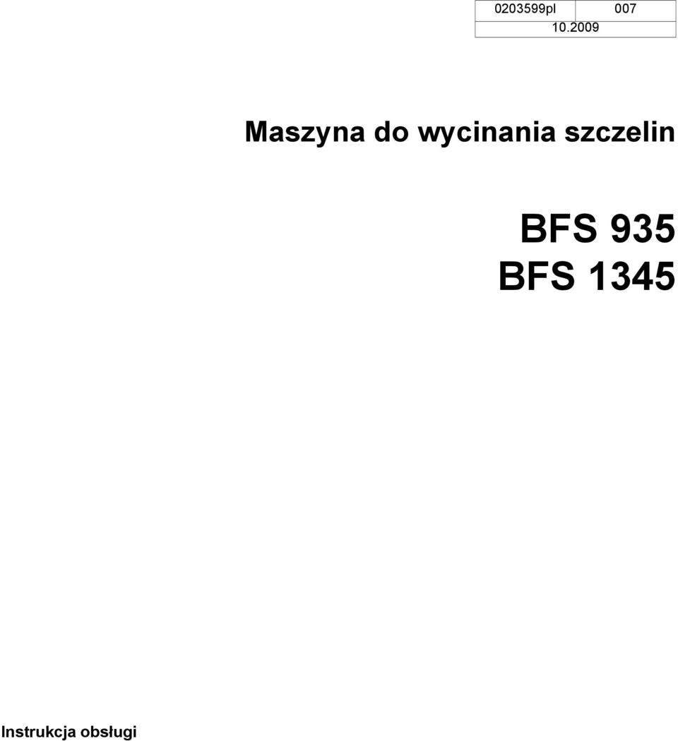 wycinania szczelin