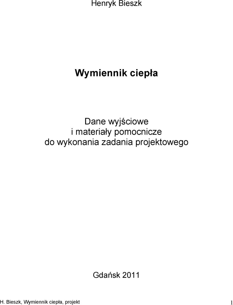 wykonania zadania projektowego Gdańsk