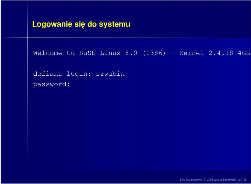 18-4GB defiant login: szwabin password: