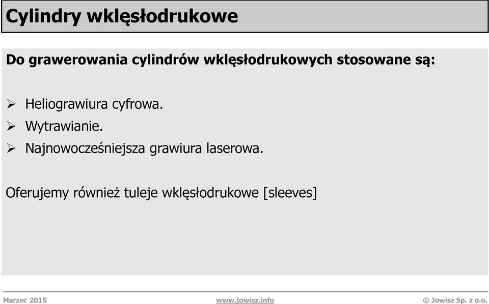 cyfrowa. Wytrawianie.