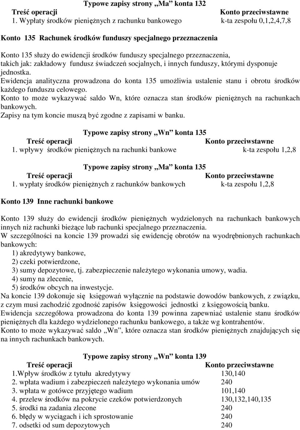 przeznaczenia, takich jak: zakładowy fundusz świadczeń socjalnych, i innych funduszy, którymi dysponuje jednostka.