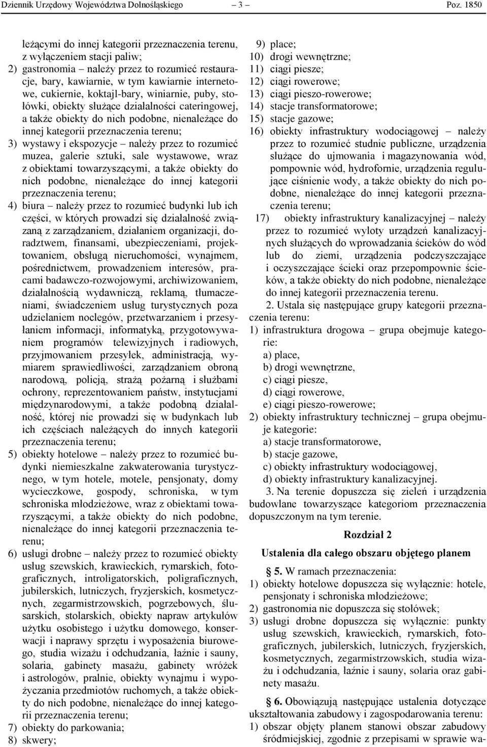 koktajl-bary, winiarnie, puby, stołówki, obiekty służące działalności cateringowej, a także obiekty do nich podobne, nienależące do innej kategorii przeznaczenia terenu; 3) wystawy i ekspozycje