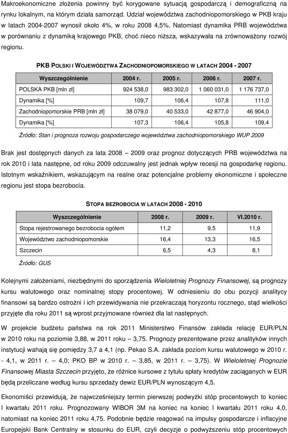 Natomiast dynamika PRB województwa w porównaniu z dynamiką krajowego PKB, choć nieco niższa, wskazywała na zrównoważony rozwój regionu.