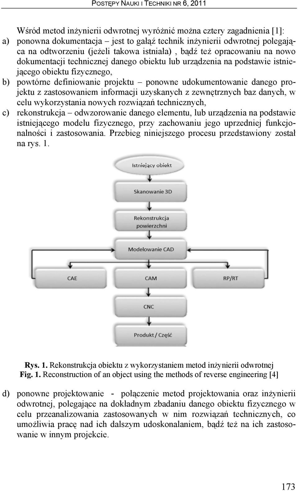 zastosowaniem informacji uzyskanych z zewnętrznych baz danych, w celu wykorzystania nowych rozwiązań technicznych, c) rekonstrukcja odwzorowanie danego elementu, lub urządzenia na podstawie