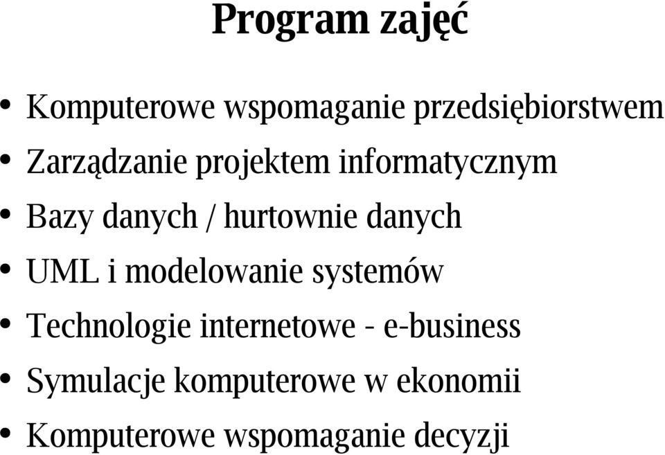 danych UML i modelowanie systemów Technologie internetowe -