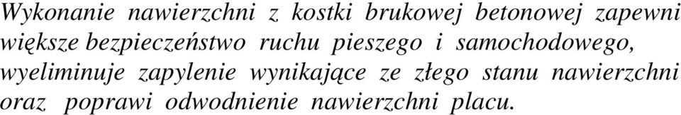 samochodowego, wyeliminuje zapylenie wynikające ze