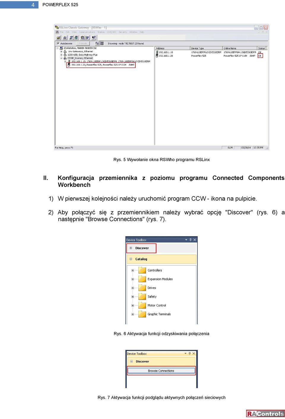 uruchomić program CCW - ikona na pulpicie.