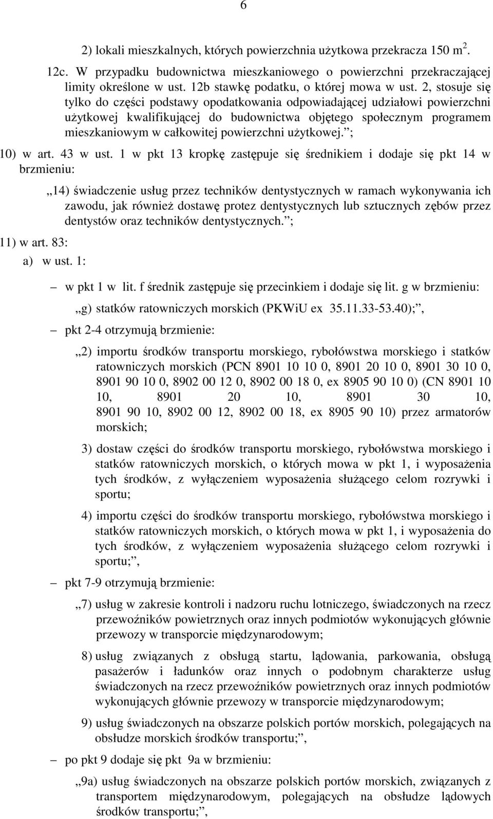 2, stosuje się tylko do części podstawy opodatkowania odpowiadającej udziałowi powierzchni użytkowej kwalifikującej do budownictwa objętego społecznym programem mieszkaniowym w całkowitej powierzchni