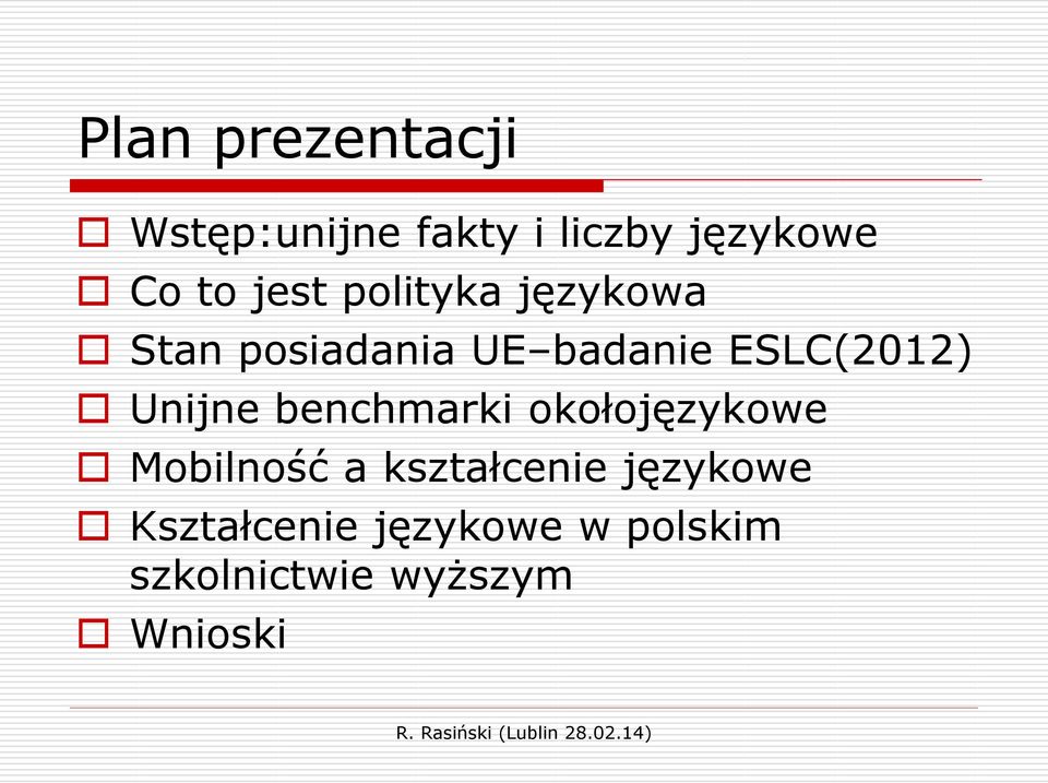 Unijne benchmarki okołojęzykowe Mobilność a kształcenie