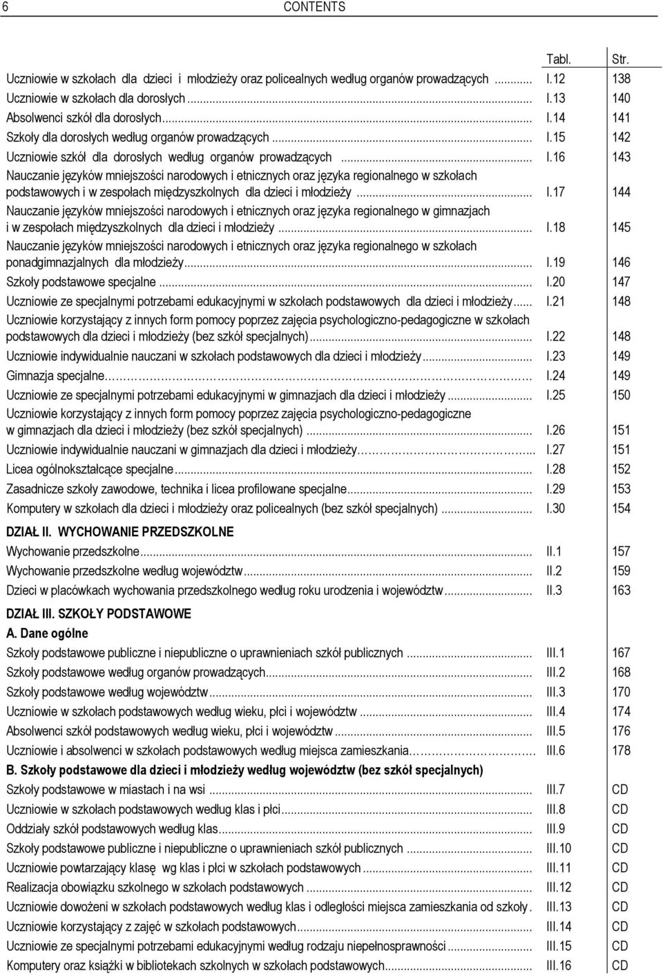 .. I.17 144 Nauczanie języków mniejszości narodowych i etnicznych oraz języka regionalnego w gimnazjach i w zespołach międzyszkolnych dla dzieci i młodzieży... I.18 145 Nauczanie języków mniejszości narodowych i etnicznych oraz języka regionalnego w szkołach ponadgimnazjalnych dla młodzieży.